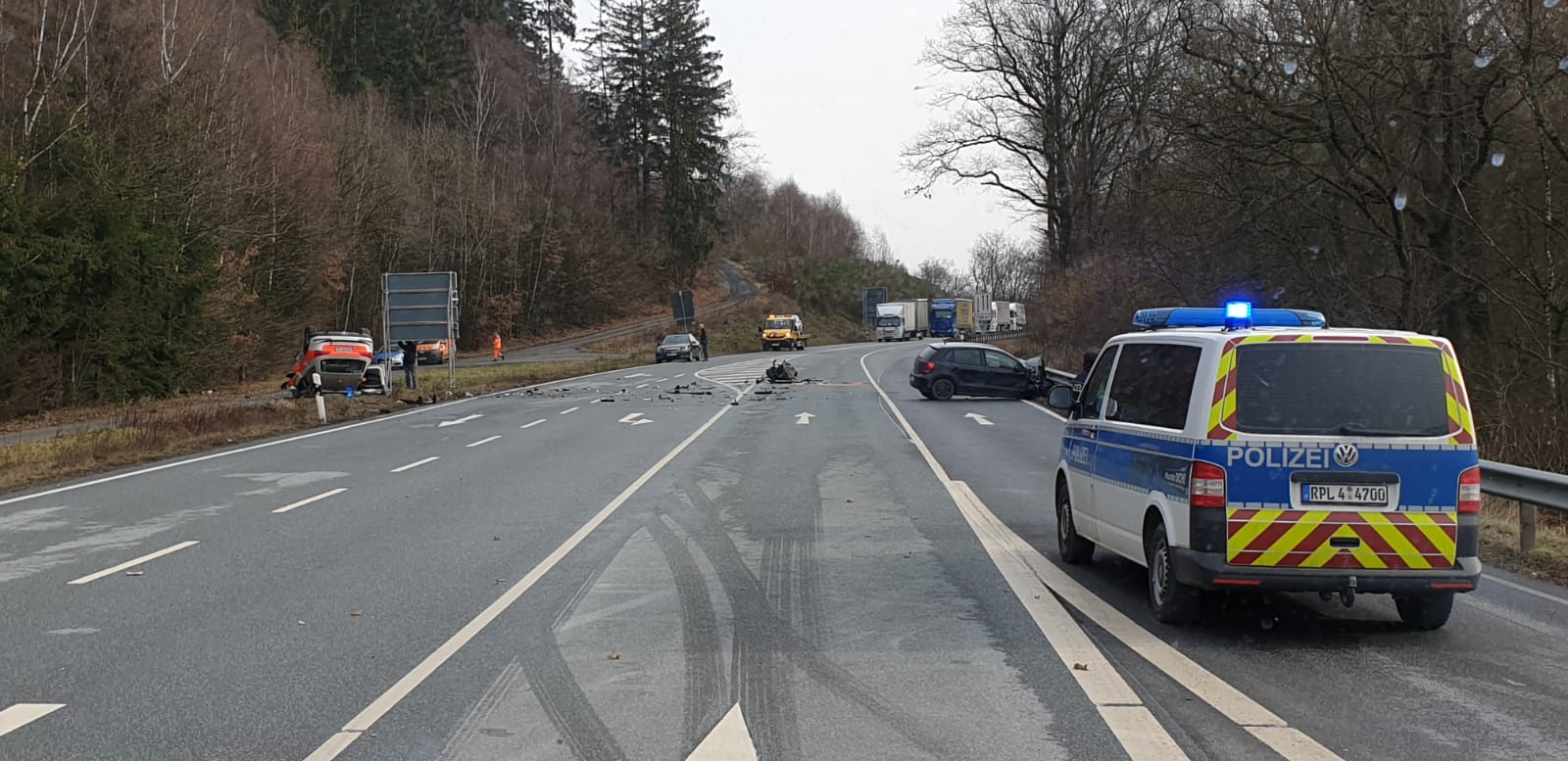 Sicherung der Unfallstelle
